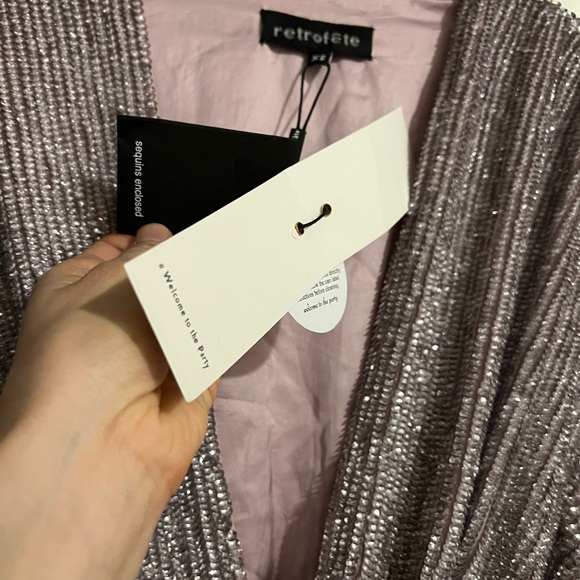 Retrofete GABRIELLE SEQUIN ROBE in dusty lilac - Picture 12 of 14